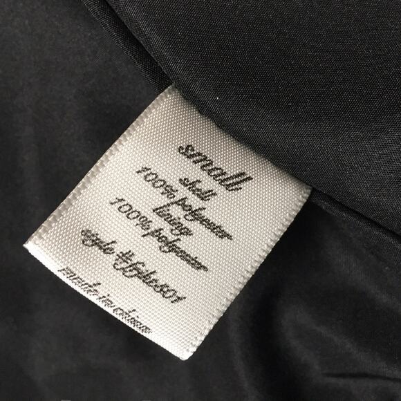 Mi Ami Francesca's Quilted Vest Black Sleeveless Full Zip Mock Neck NEW Womens S - Picture 8 of 10